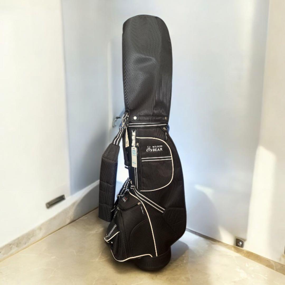 WILSON BEAR ゴルフ　キャディバッグ ブラック　黒　クマ