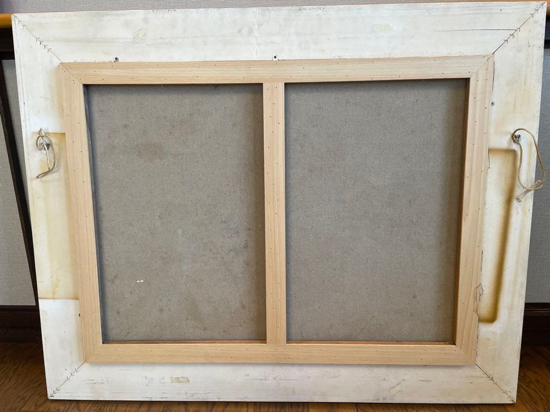 【アンティーク】絵画　油絵　海外入手　作者不明　美術品　大型