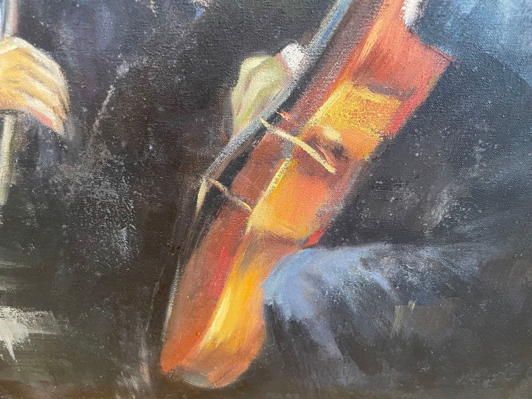 【アンティーク】絵画　油絵　海外入手　作者不明　美術品　大型