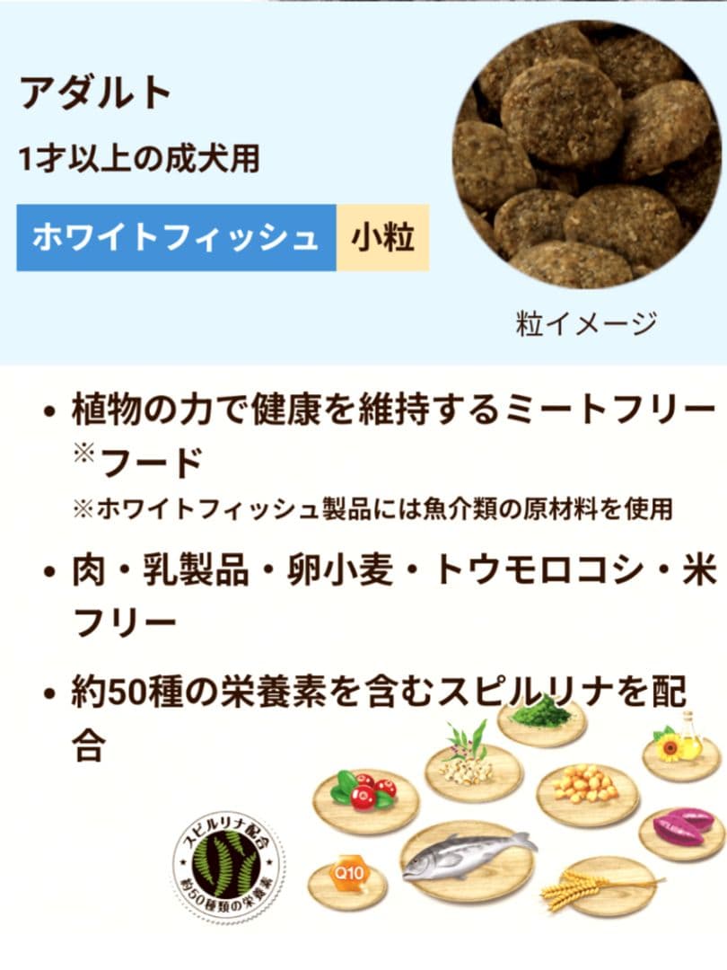 セレクトバランス グリーンレシピ ホワイトフィッシュ 小粒　成犬用10㎏