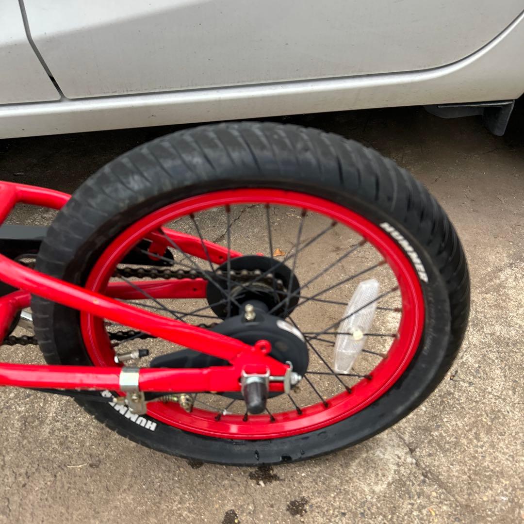 子供用自転車 ハマー(Hummer) 16インチ 赤色