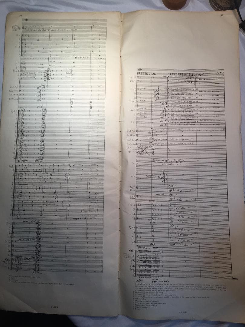 György Ligeti （保存） オーケストラ Big Score(貴重)