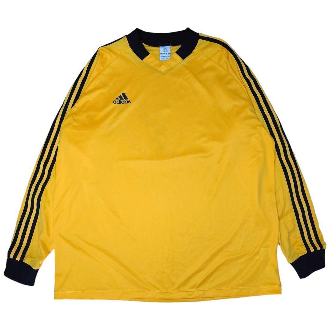 00s adidas　キーパーシャツ　アディダスピステ　ビッグサイズゲームシャツ