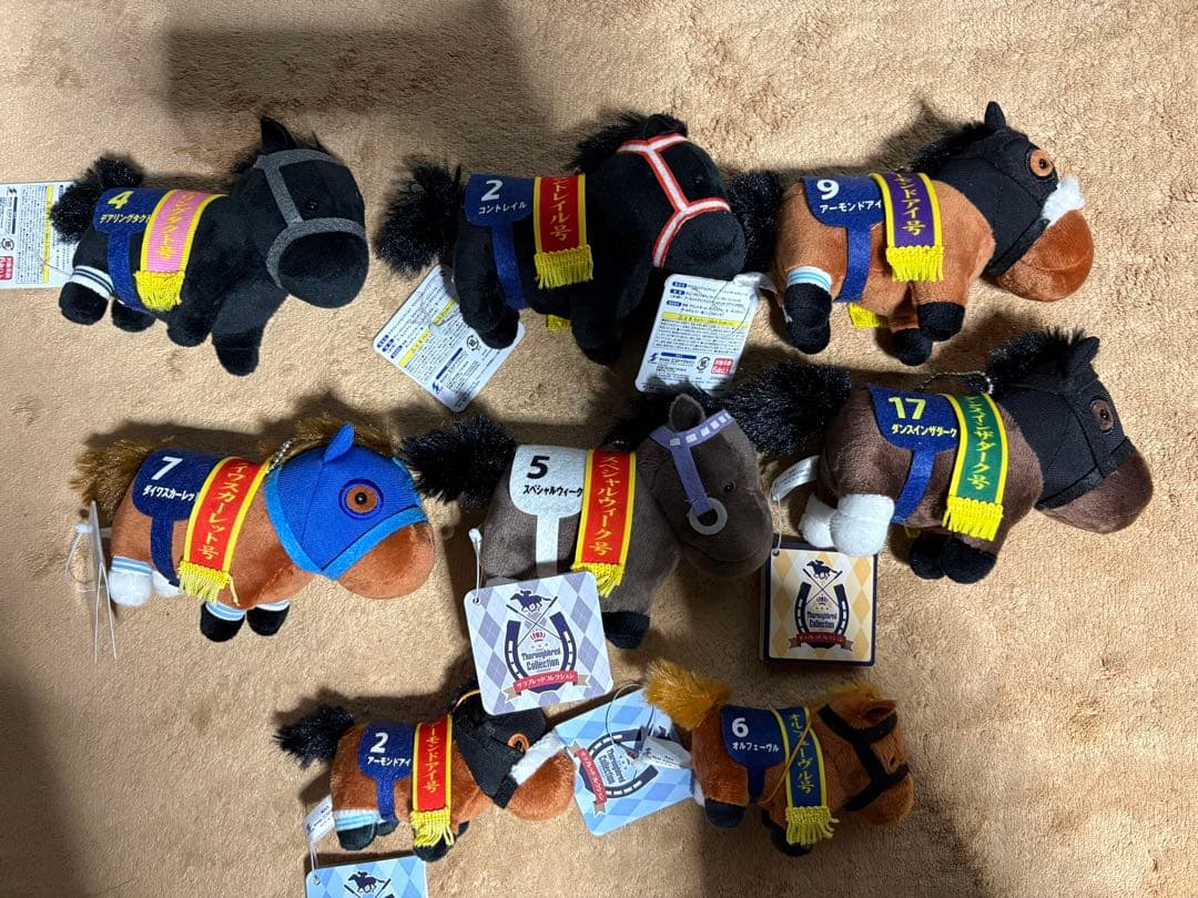 アーモンドアイ 競馬 サラブレッドコレクション ぬいぐるみ 9体セット