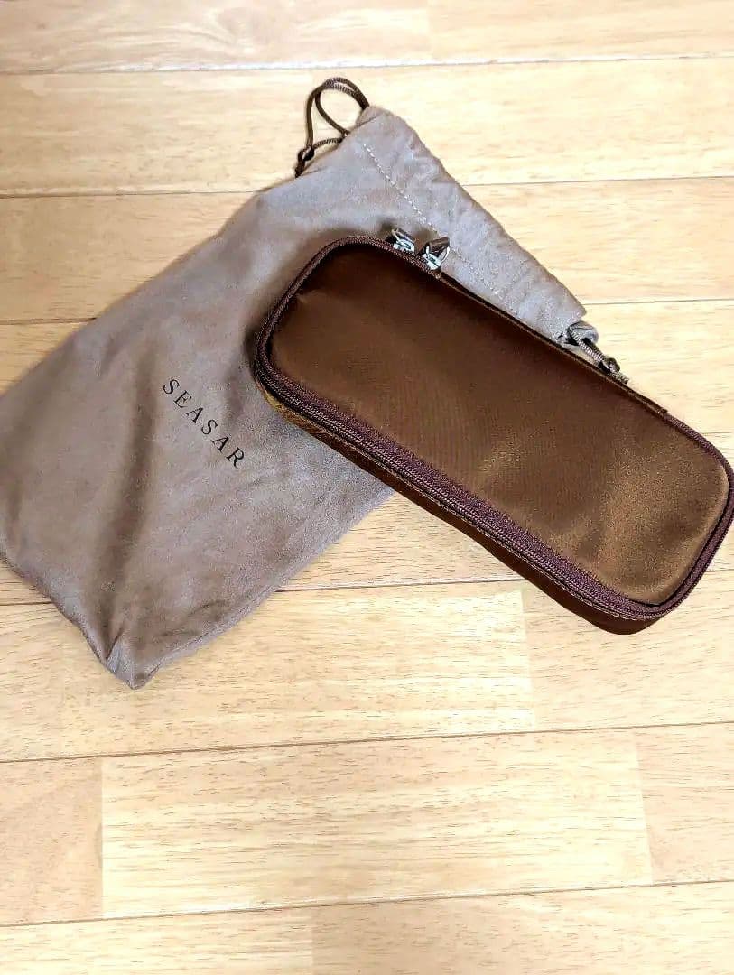 シーサー　SEASAR オクトフォールド ペンケース　カルロスナイロンブラウン