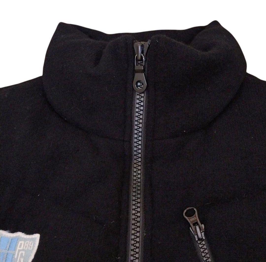 美品 パーリーゲイツ ウールダウンジャケット 黒 L メンズ 5 ゴルフ 冬