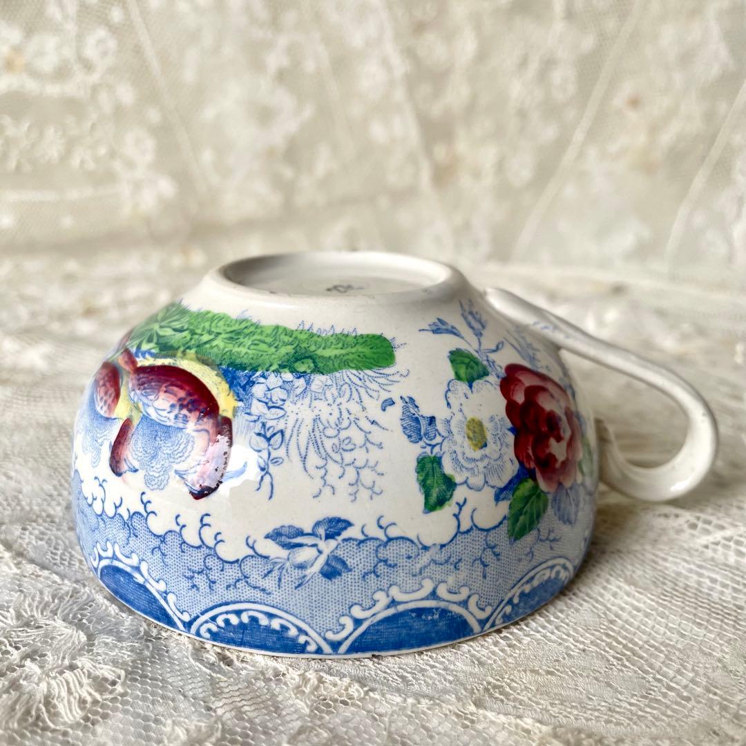 サルグミンヌ　カップ&ソーサー　鳥　バラ　ローズ　C&S フランスアンティーク