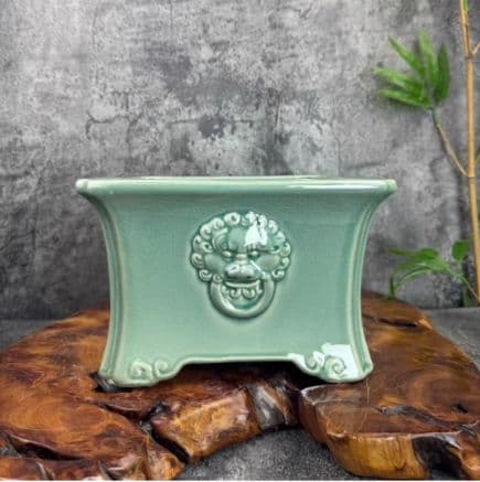 盆栽鉢 青磁鉢 山野草鉢 多肉植物 植木鉢 小品大品盆栽鉢 陶器鉢置物