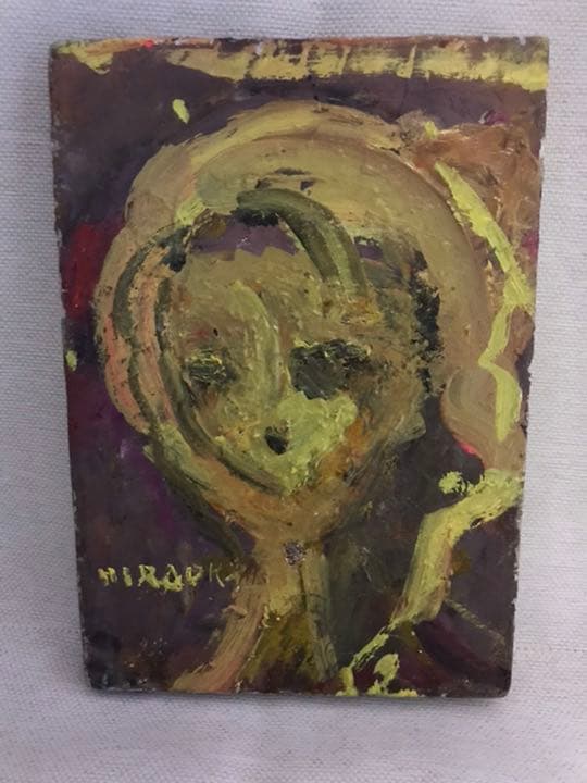 織田広喜 肉筆油彩SM【少女】二科会理事 日本芸術院会員