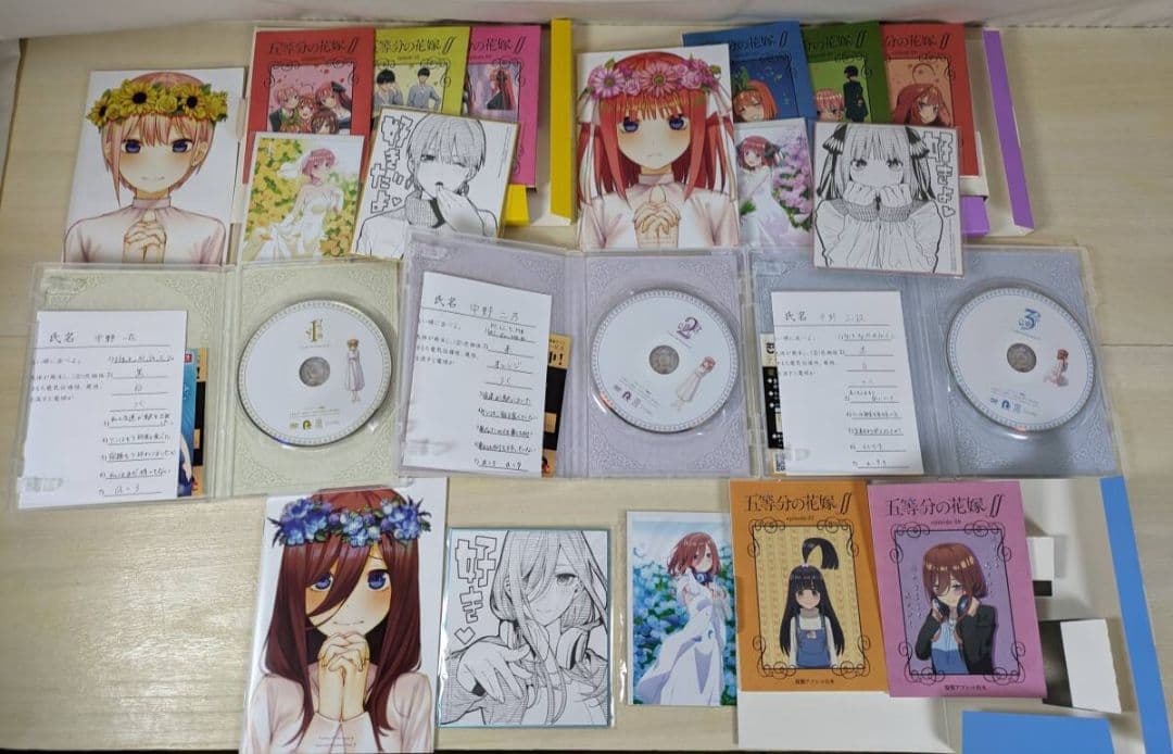 DVD　五等分の花嫁∬　初回版5巻セット+Amazon特典
