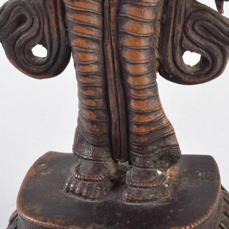 仏教美術　古銅彩色　インド神　ドゥルガー像　仏像　V　8923