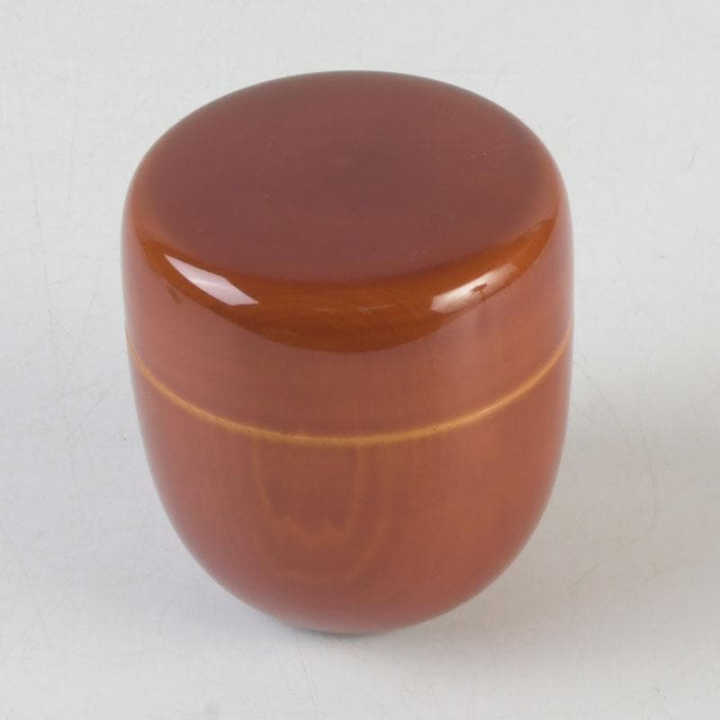 茶道具　飛騨春慶塗　中棗　箱付　V　9687