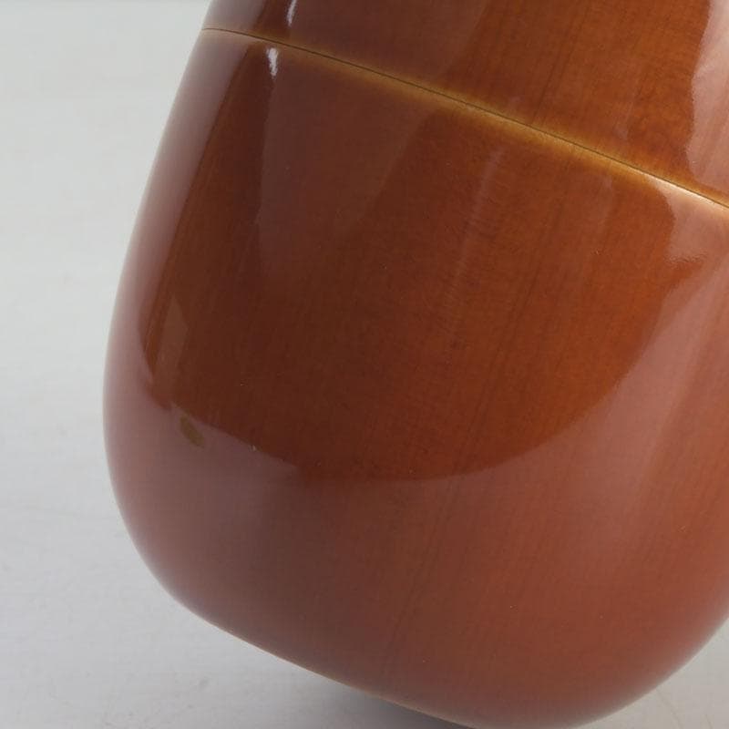 茶道具　飛騨春慶塗　中棗　箱付　V　9687