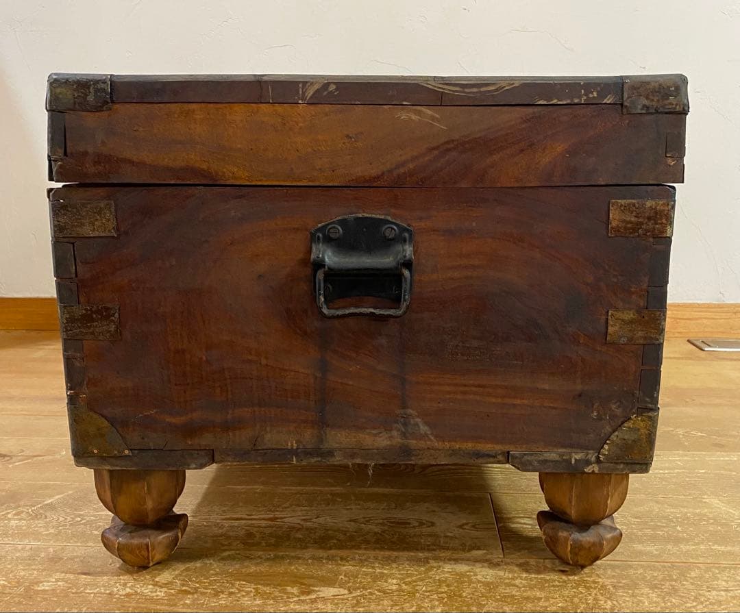 レトロ　アンティーク　木製の大きな箱