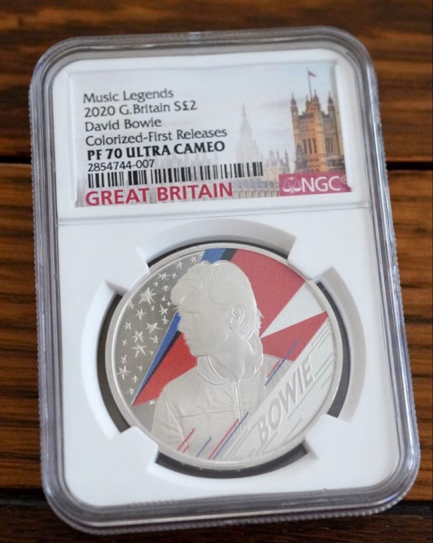 2020デビッド・ボウイ 1oz シルバープルーフ NGC PF70