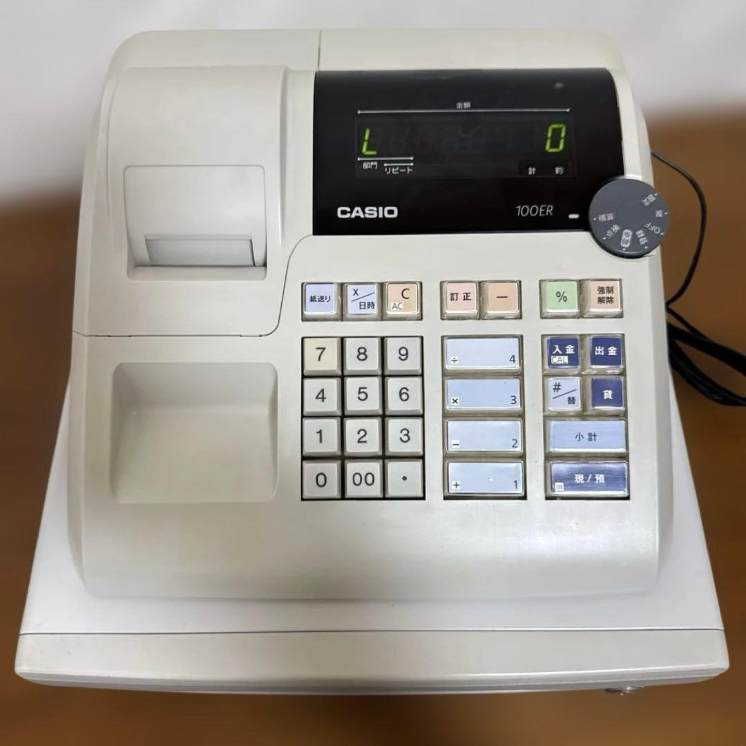 送料込 CASIO 電子レジスター(4部門) カシオ計算機 人気コンパクトサイズ