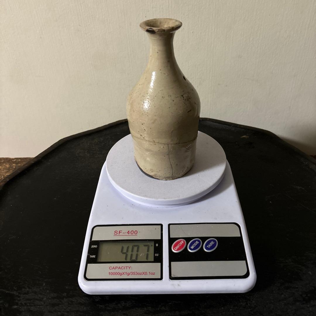 志野織部　徳利　美濃　古瀬戸　桃山　江戸　古美術　酒器　検:李朝　白洲正子