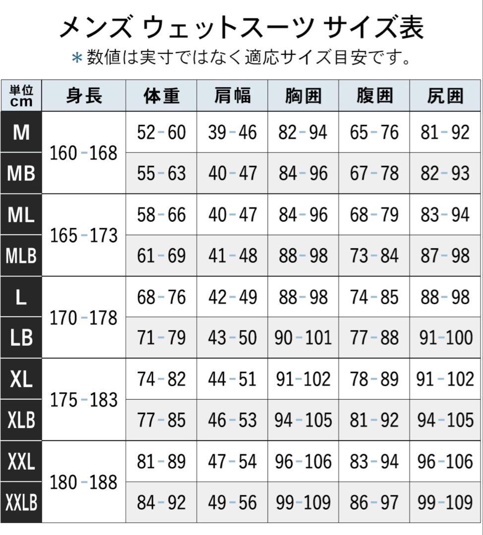 RIFS(リフス)5×3mm セミドライ メンズMLBサイズ相当(オーダー品)