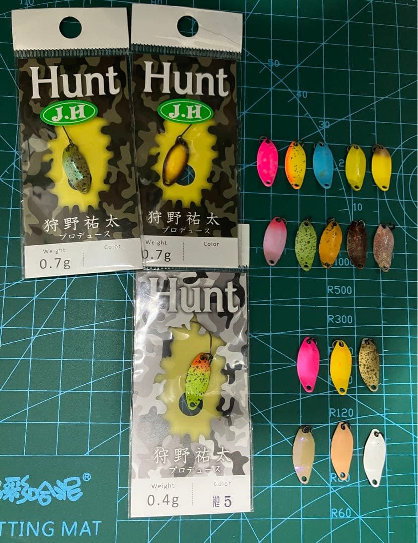 ハント19個セット　0.7g 12枚　0.4g 7枚 ニュードロワー Hunt