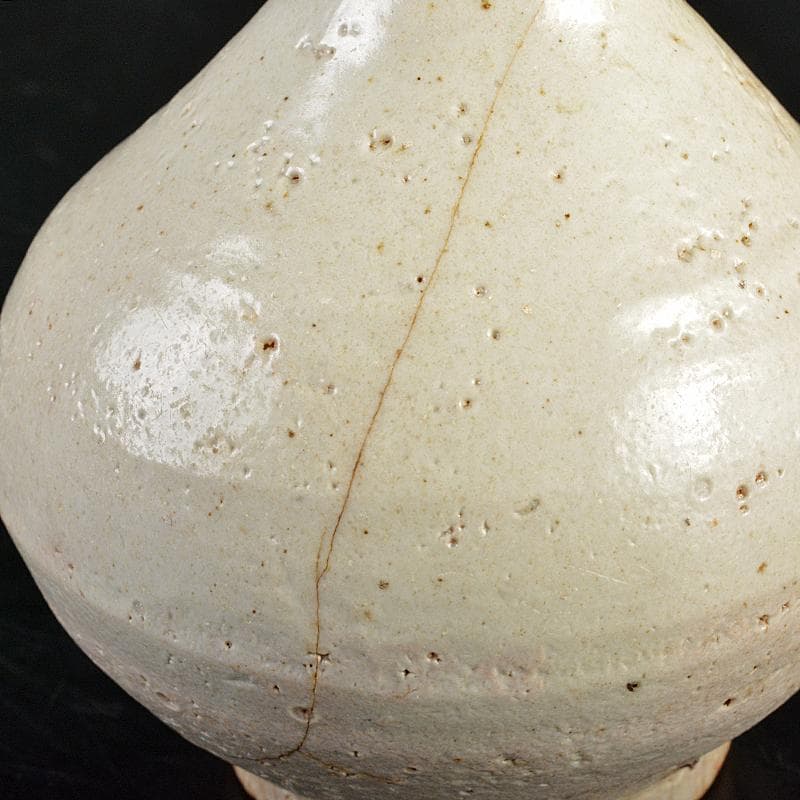 朝鮮美術　李朝　高麗白磁　徳利　時代箱付　M　R7461