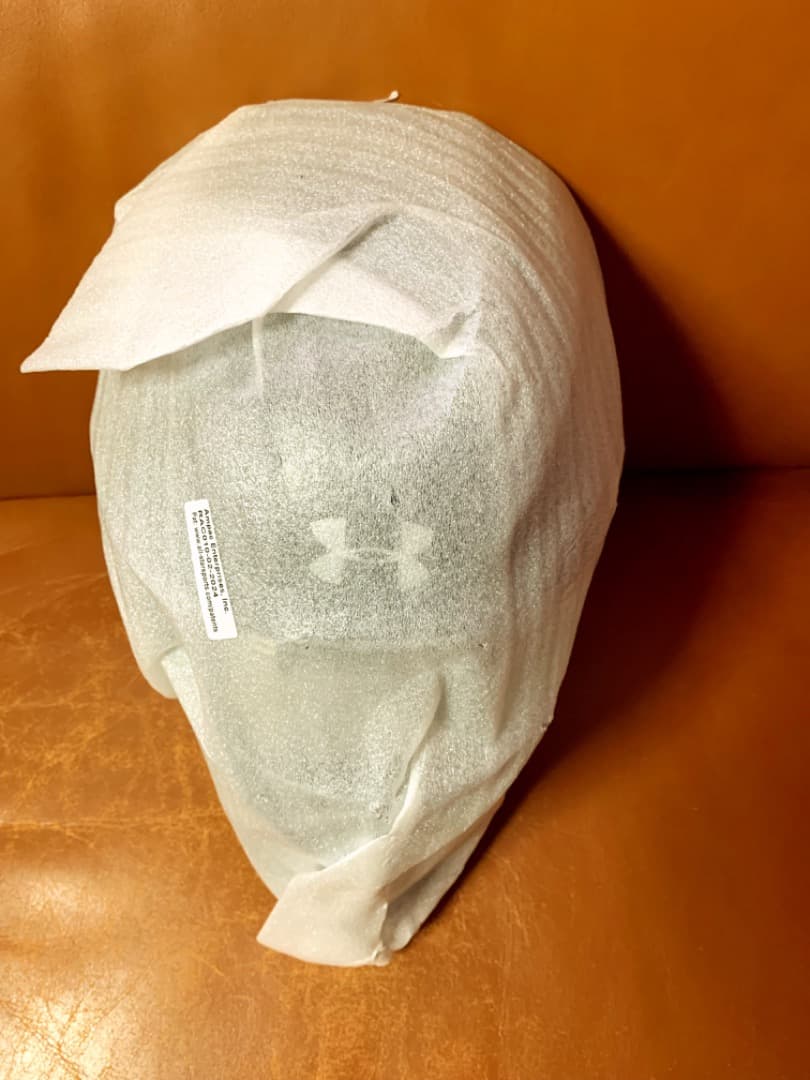 新品☆アメリカ国内限定☆UAマスク＋adidasプロテクター・レガース★紺