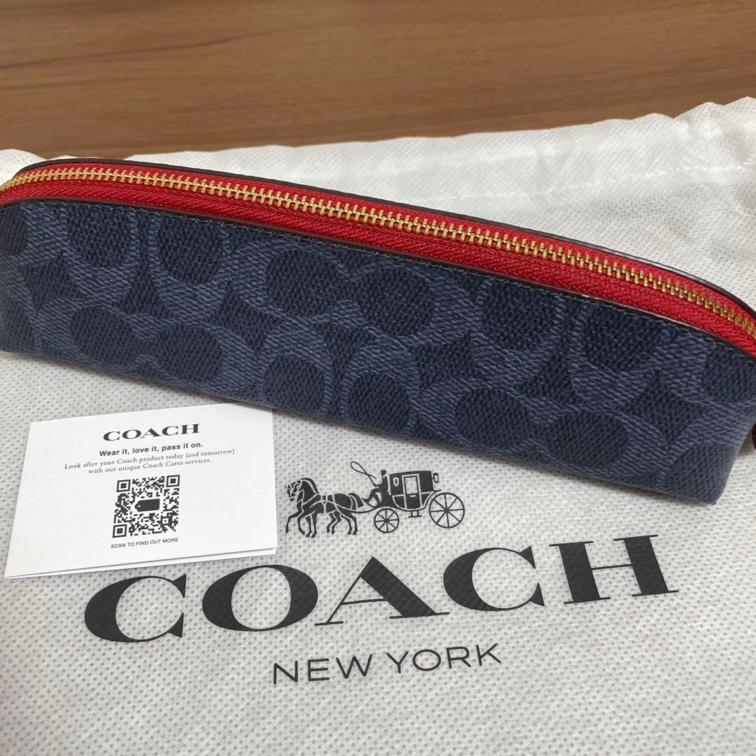【新品】COACHコーチ★ノートブック&ペンケース★シグネチャーキャンバスレザー