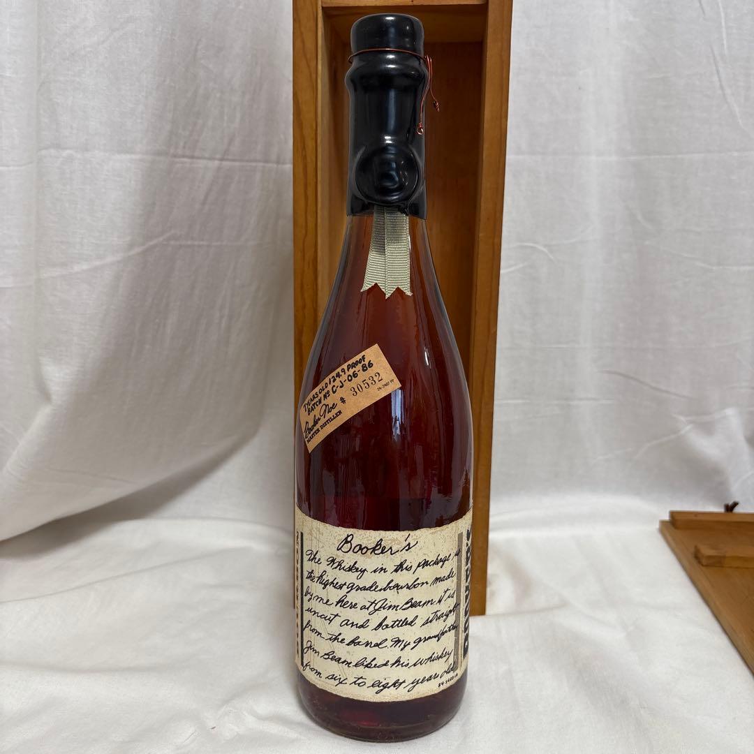 未開封☆BOOKER'S 『ブッカーズ』7年ウィスキー　木箱付き