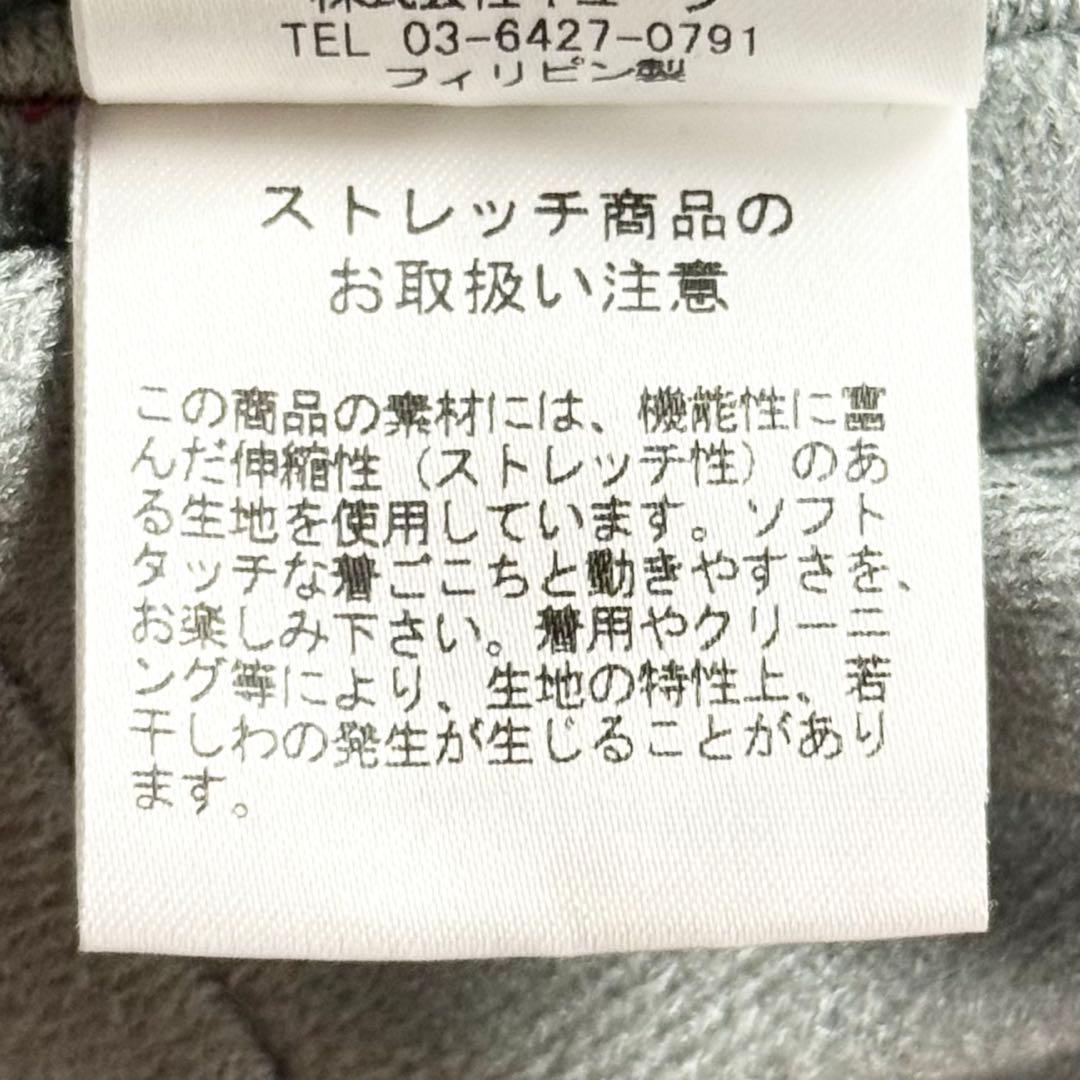 【希少】 MARK&LONA ストレッチスカート ロゴ 総柄 スカル 赤 M