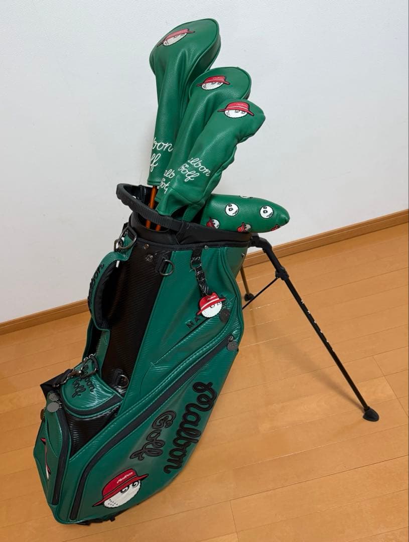 Malbon Golf キャディバッグ と ヘッドカバー(クラブは含みません)