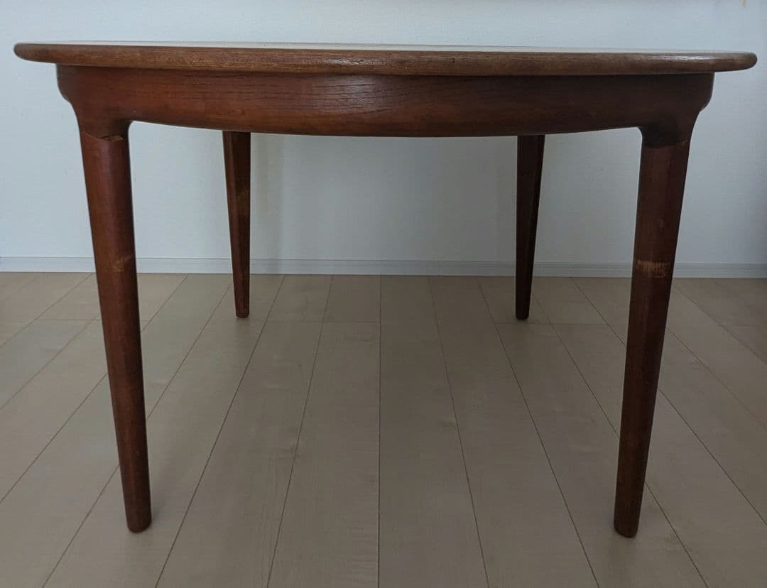 北欧 ビンテージ ヨハネス アンダーセン ダイニングテーブル　円卓　拡張板欠品