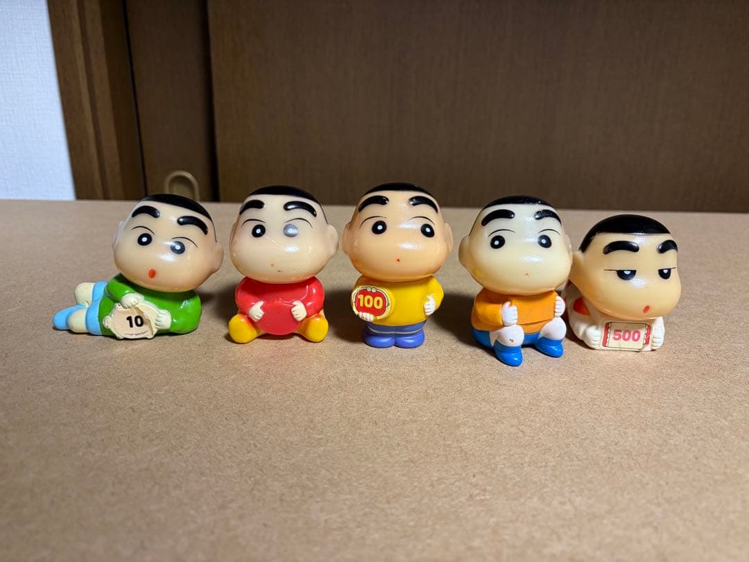 クレヨンしんちゃん 貯金箱 ソフビ セット 当時物 バラ売り不可