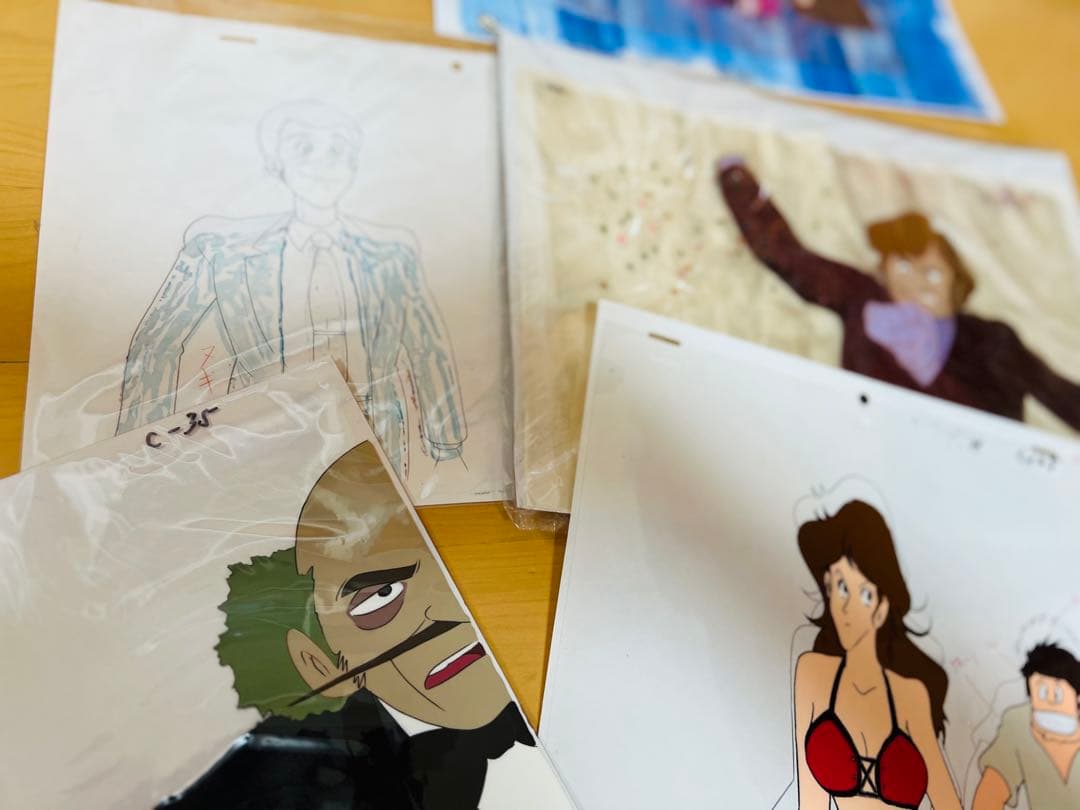 ルパン三世　宮崎駿　栗田　モンキーパンチ直筆サイン色紙　証明書付カリオストロの城