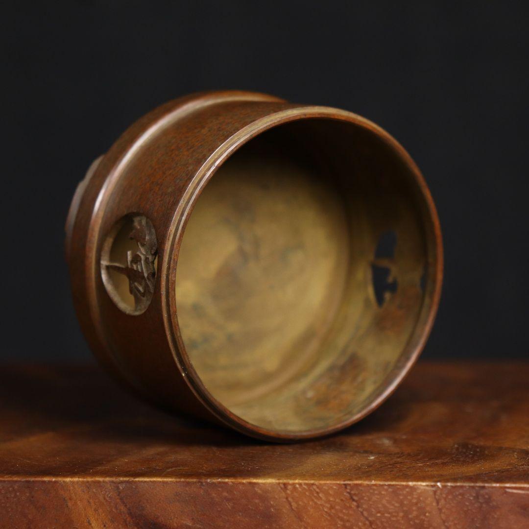 香炉 家庭用盤香炉 室内香炉 檀香炉 銅製品 装飾品 工芸品 置物