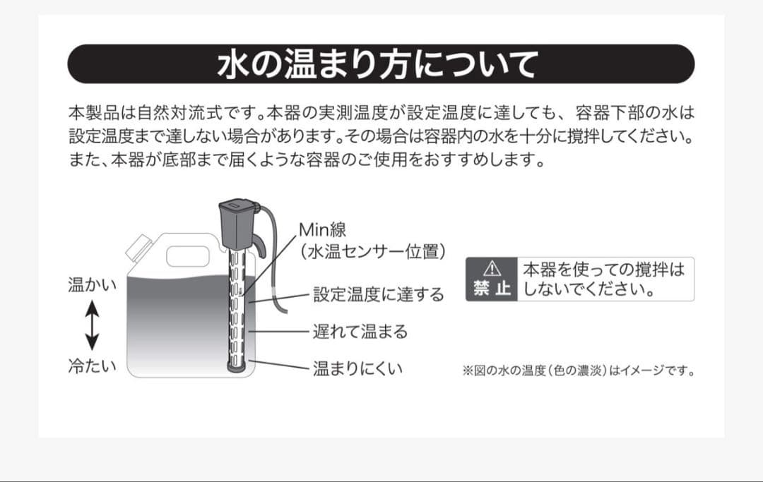サーフィン　投げ込みヒーター　国産　SURE ポリタンク　ドロップインヒーター