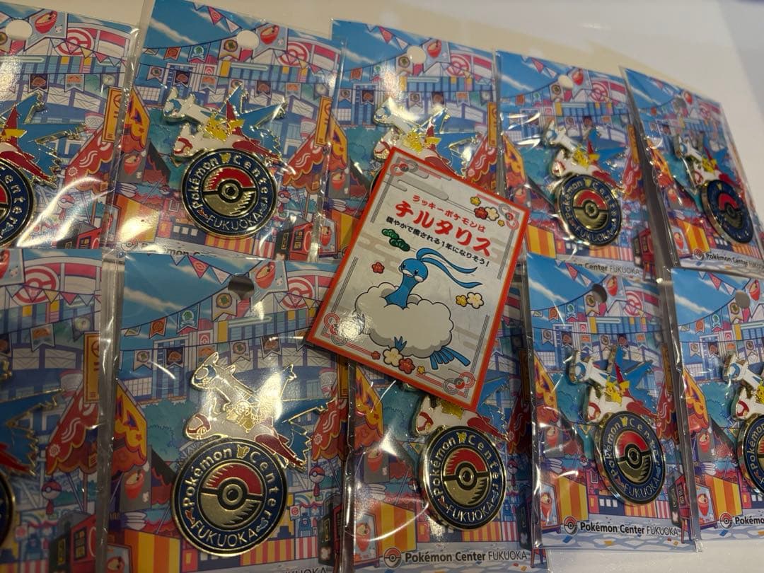 ポケモンセンターフクオカ　ロゴピンズ　ポケセン　ラティアスラティオス　チルタリス
