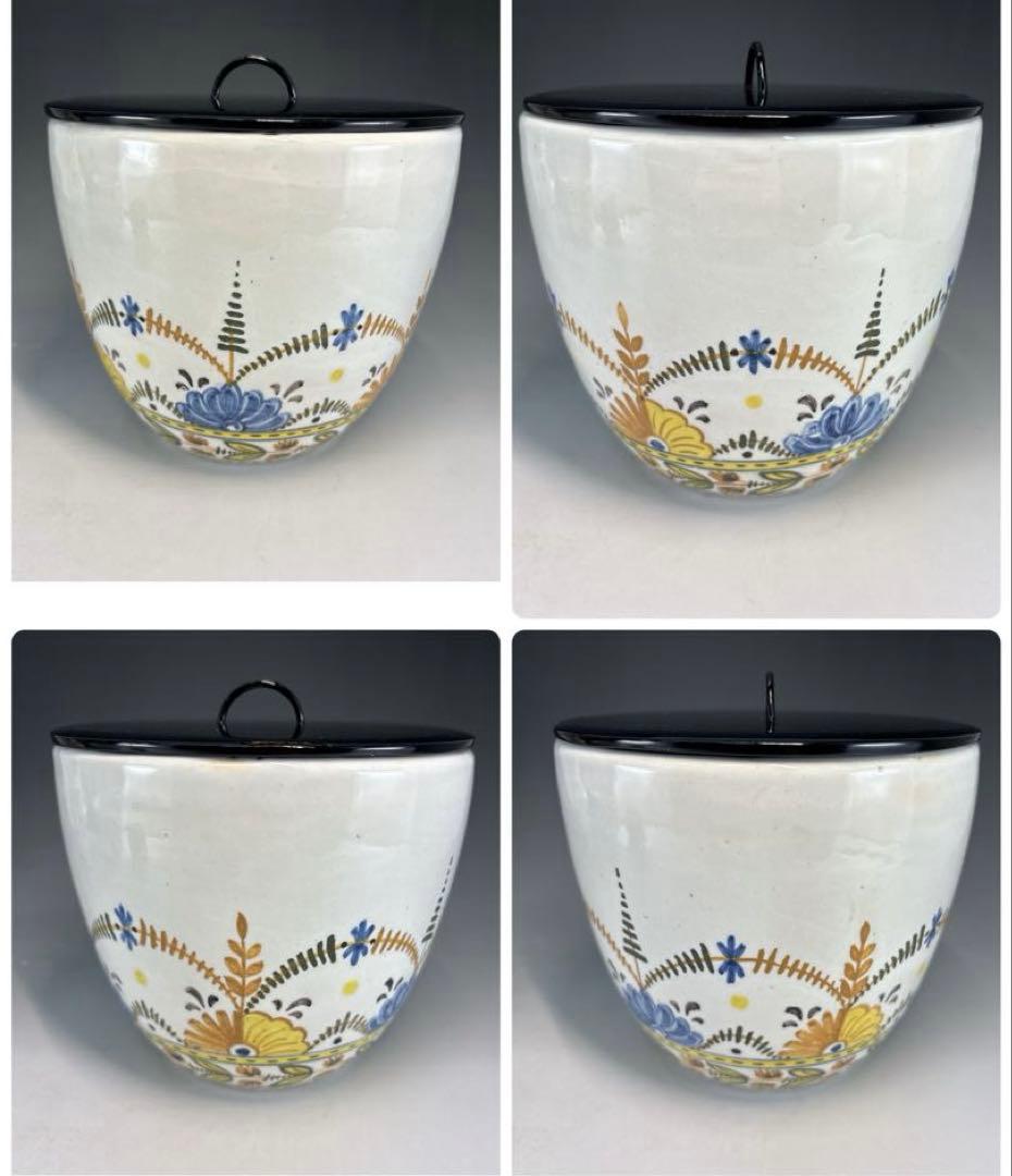 【中古品】スペイン•タラベラ色絵皆具　堀内宗完書付