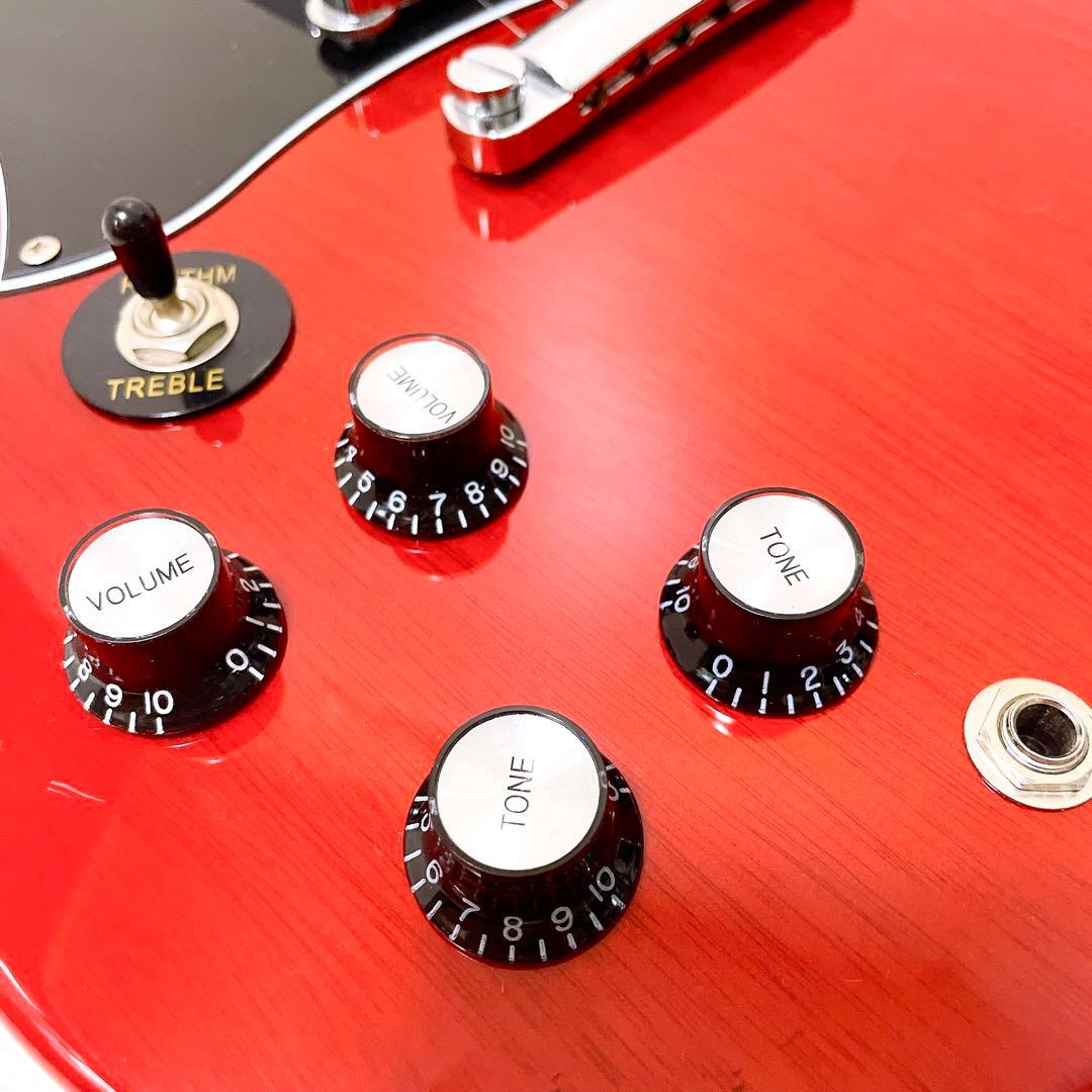 美品 BLITZ SG ブリッツ レフトハンド レフティ エレキギター レッド