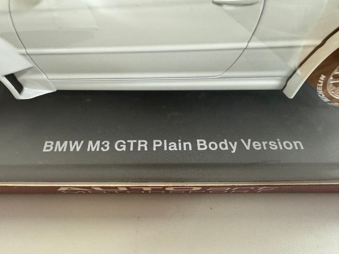 【新品】オートアート M3 GTR Plain Body 1/18 白