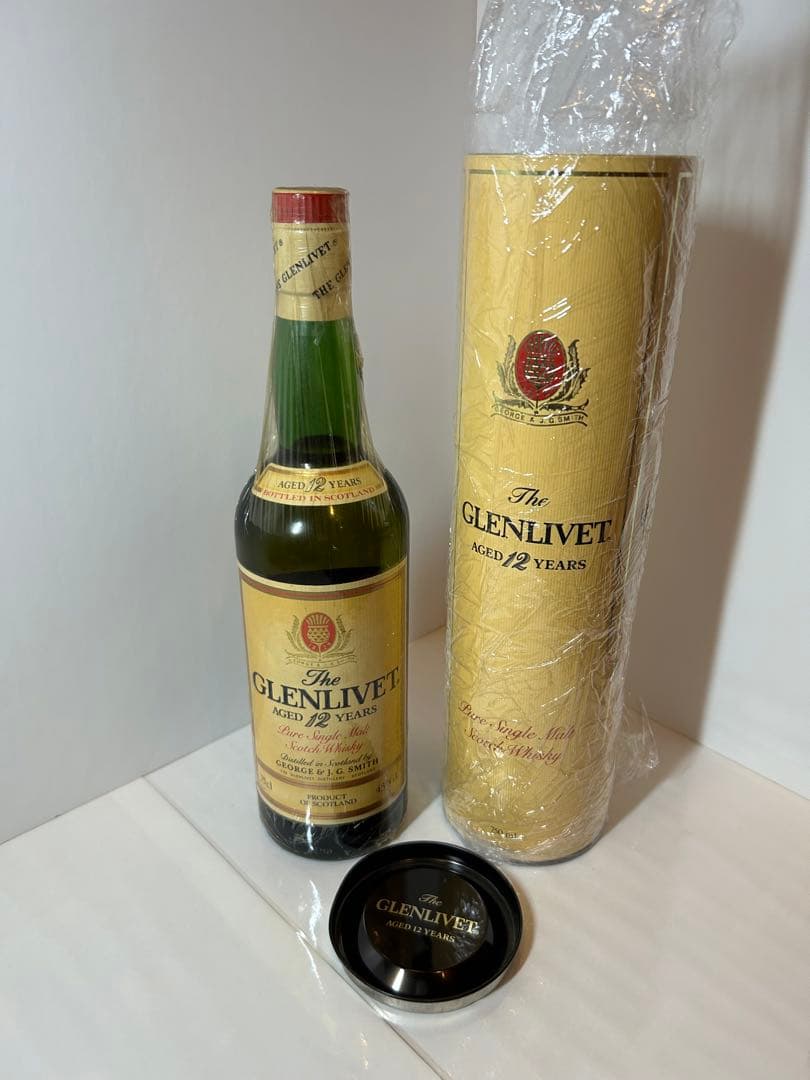 ザ・グレンリベット12年700mlウイスキー特級丸箱旧ボトル