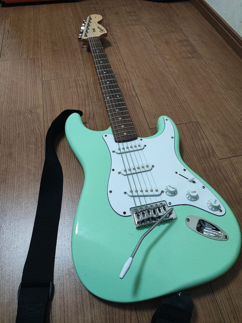 スクワイアー エレキギター ミントグリーン ストラト squier
