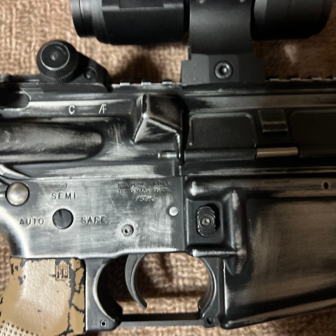 マルイ次世代M4外装ダメージ加工　内部カスタム