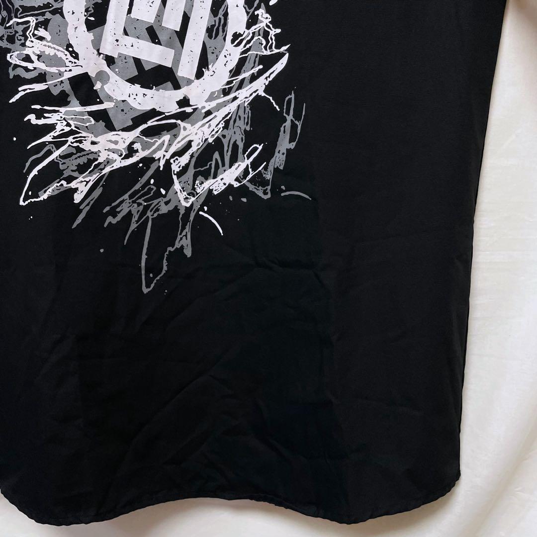 【激レア】B'z 稲葉浩志 半袖シャツ ビーズ CREWプリント 黒ブラック L