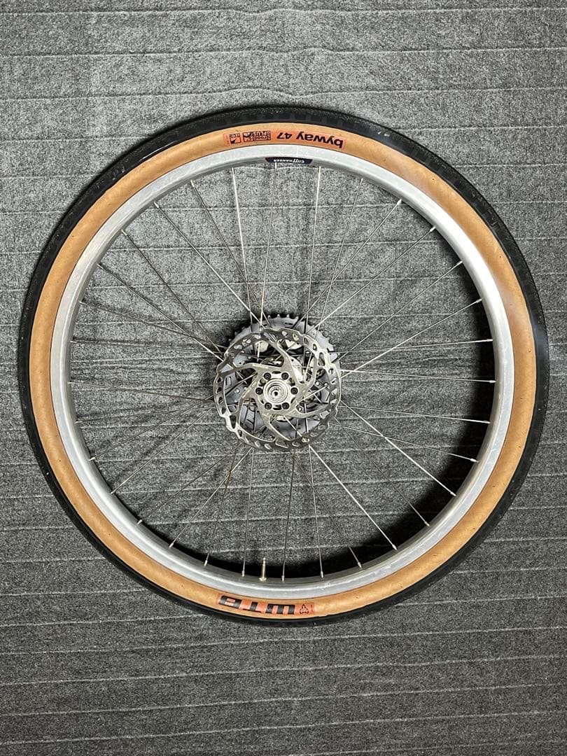 650B手組みセットSONダイナモWhite XMR12mmQR bluelug