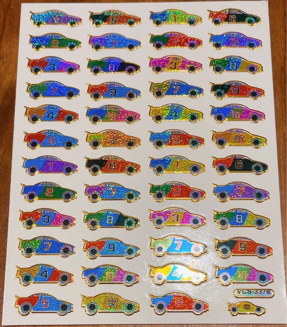 キラキラシール★早い者勝ちレトロレア車ヒスミニデッドベアレコードラブピース