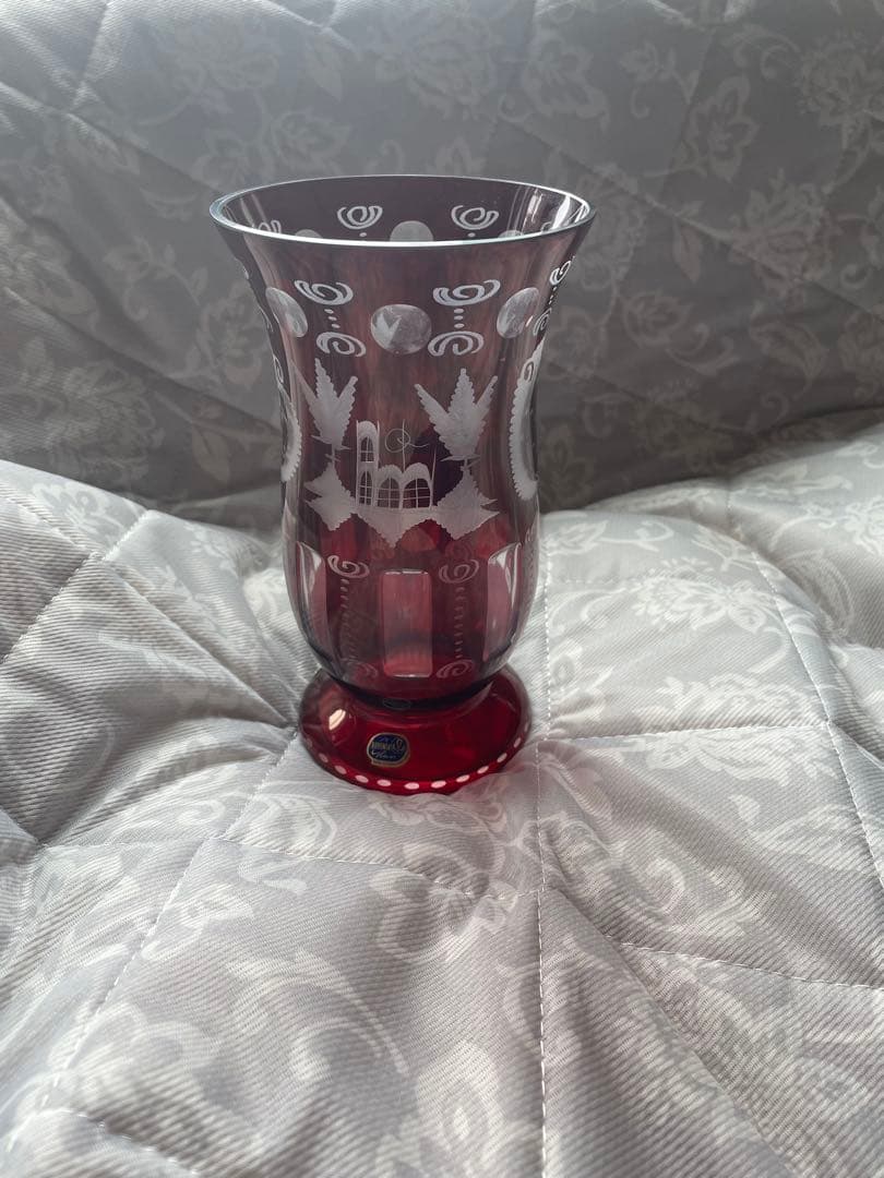 ボヘミアングラス エーゲルマン 花瓶