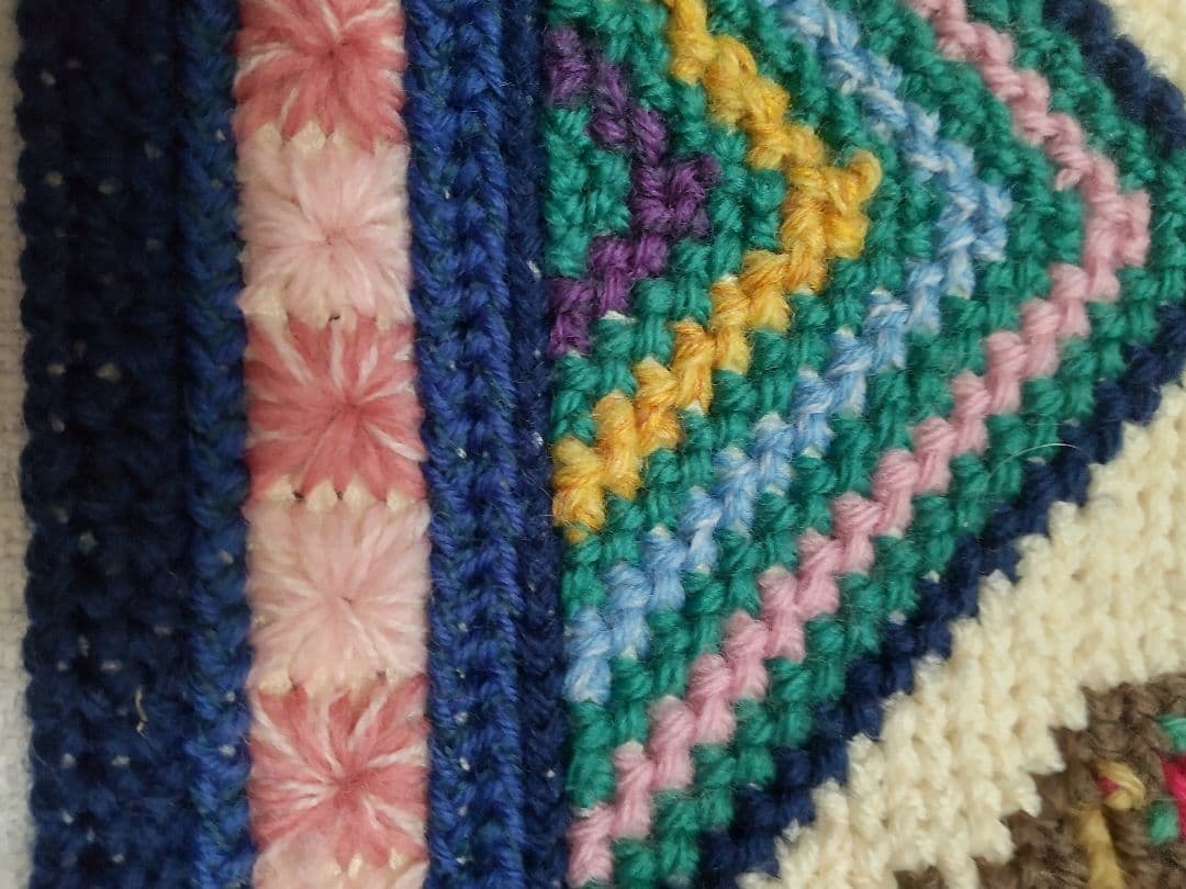 フランスアンティーク 刺繍 壁飾り ハンドステッチ タペストリー ポスター#4