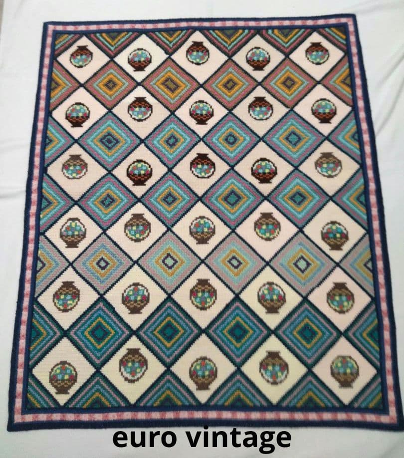 フランスアンティーク 刺繍 壁飾り ハンドステッチ タペストリー ポスター#4