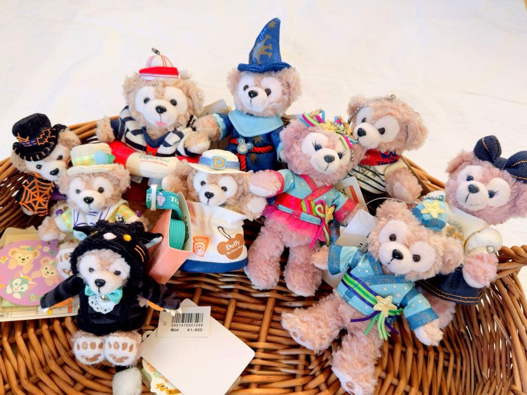 ダッフィー＆シェリーメイ　ぬいぐるみバッジ　まとめ売り