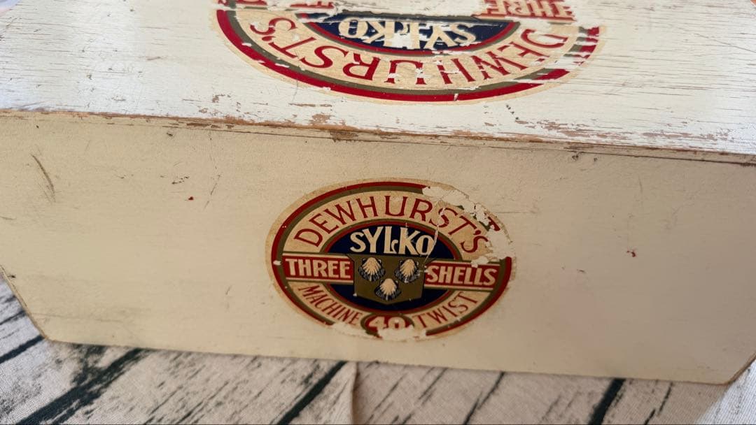 海外アンティーク DEWHURST’S SYLKO 木製3段引き出し仕切り収納