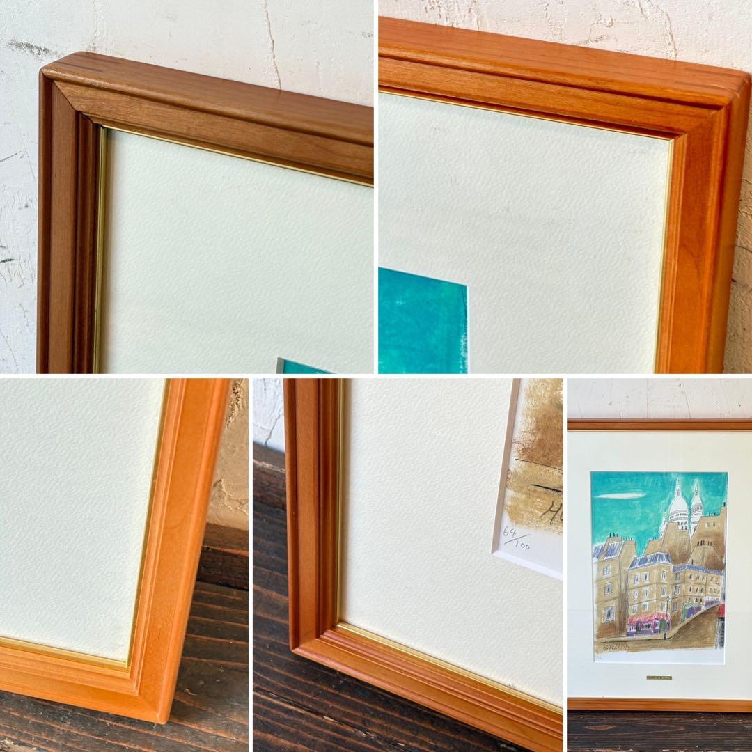 ⑩絵画 リトグラフ セット 冬島大二郎 他 直筆サイン入 インテリア 額縁